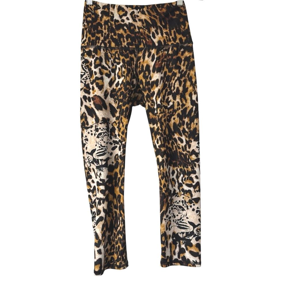 Yoga Democracy Wildcat Capri Leggings Womens Size S *EUC - Picture 2 of 12